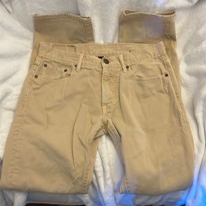 American Eagle tan 5 pocket Jeans